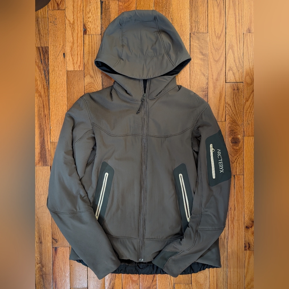 ARC'TERYX HYLLUS HOODY JACKET POLARTEC POWER SHIELD HIGH LOFT WOMENS MEDIUM